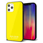 iPhone12 Pro Max 強化ガラス＆TPUスマホケース ガラプリ【KM904 ポップカラー(イエロー)】