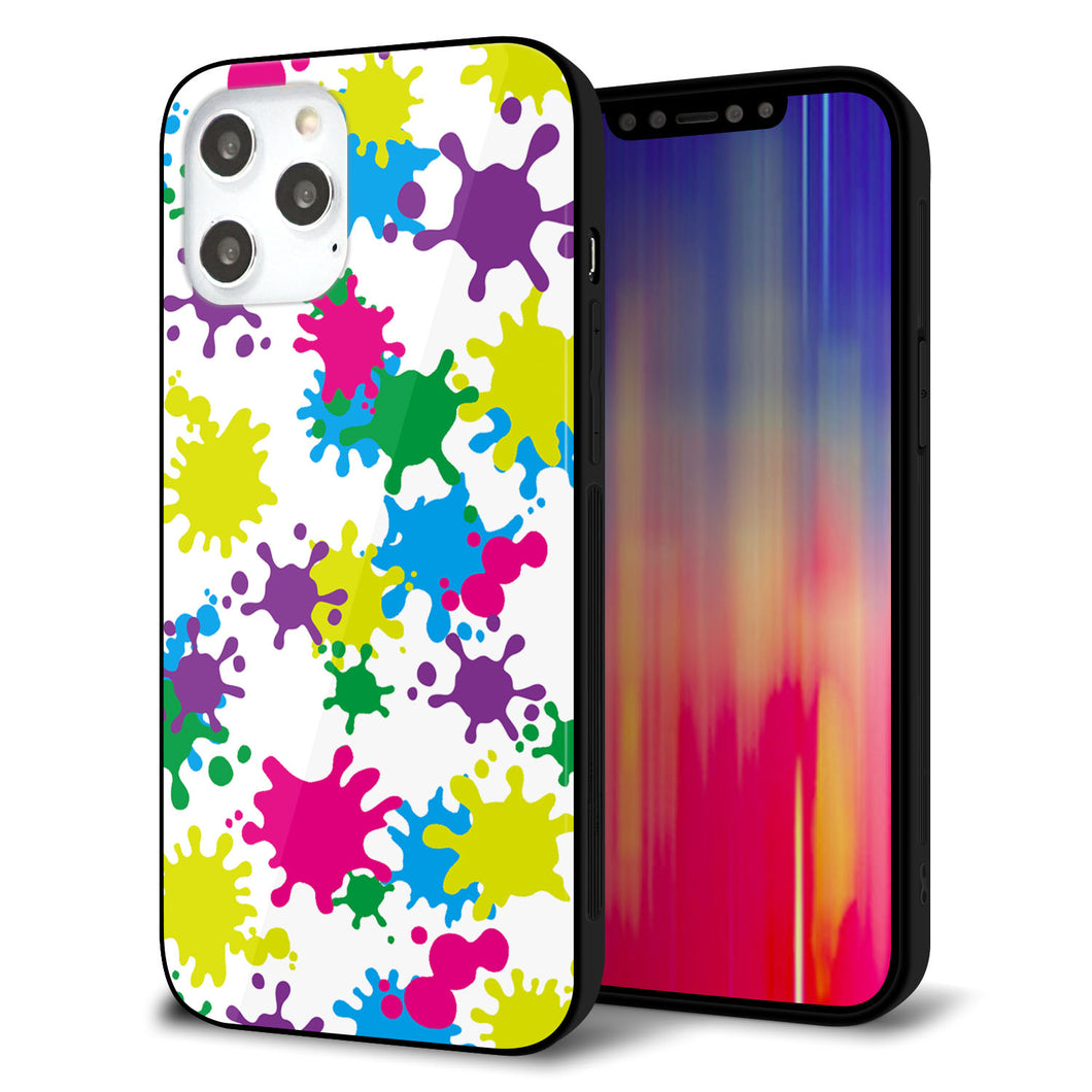 iPhone12 Pro Max 強化ガラス＆TPUスマホケース ガラプリ【MA878 ペイントホワイト】