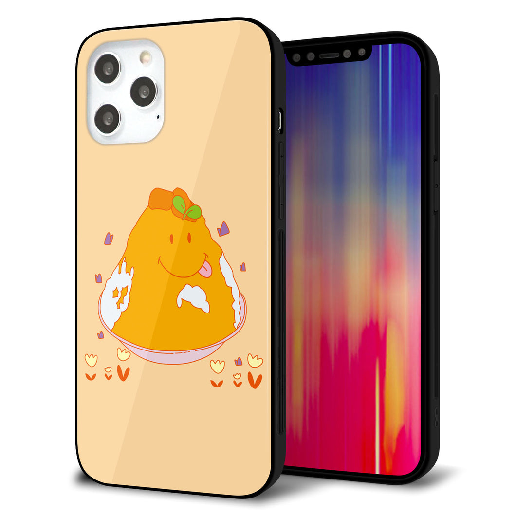 iPhone12 Pro Max 強化ガラス＆TPUスマホケース ガラプリ【MA904 台湾風かき氷】