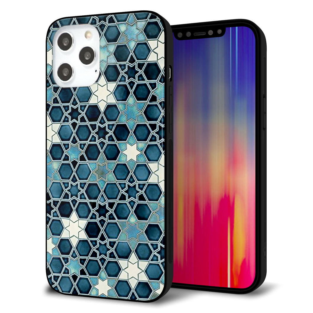 iPhone12 Pro Max 強化ガラス＆TPUスマホケース ガラプリ【MA955 パターン柄 C】