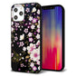 iPhone12 Pro Max 強化ガラス＆TPUスマホケース ガラプリ【MA961 和柄 花 C】