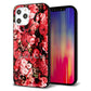 iPhone12 Pro Max 強化ガラス＆TPUスマホケース ガラプリ【MA992 フラワーA】