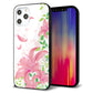 iPhone12 Pro Max 強化ガラス＆TPUスマホケース ガラプリ【SC849 ユリ（ピンク）】