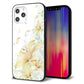 iPhone12 Pro Max 強化ガラス＆TPUスマホケース ガラプリ【SC851 ユリ（ホワイト）】