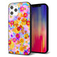 iPhone12 Pro Max 強化ガラス＆TPUスマホケース ガラプリ【SC870 リバティプリント フルールドパルファン（ブルー）】