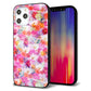 iPhone12 Pro Max 強化ガラス＆TPUスマホケース ガラプリ【SC874 リバティプリント プレスドフラワー（ピンク）】
