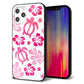 iPhone12 Pro Max 強化ガラス＆TPUスマホケース ガラプリ【SC879 ハワイアンアロハホヌ（ピンク）】