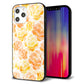 iPhone12 Pro Max 強化ガラス＆TPUスマホケース ガラプリ【SC931 ローズ イエロー】