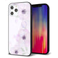 iPhone12 Pro Max 強化ガラス＆TPUスマホケース ガラプリ【SC950 ドゥ・フルール（パウダーバイオレット）】