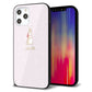 iPhone12 Pro Max 強化ガラス＆TPUスマホケース ガラプリ【SC966 Lady Rabbit ベージュピンクhp】