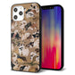 iPhone12 Pro Max 強化ガラス＆TPUスマホケース ガラプリ【TA008 百犬】