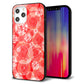 iPhone12 Pro Max 強化ガラス＆TPUスマホケース ガラプリ【VA816 ダイヤモンドとバラ】