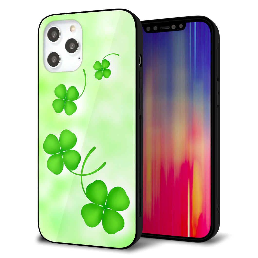 iPhone12 Pro Max 強化ガラス＆TPUスマホケース ガラプリ【VA819 まいおりる幸運】