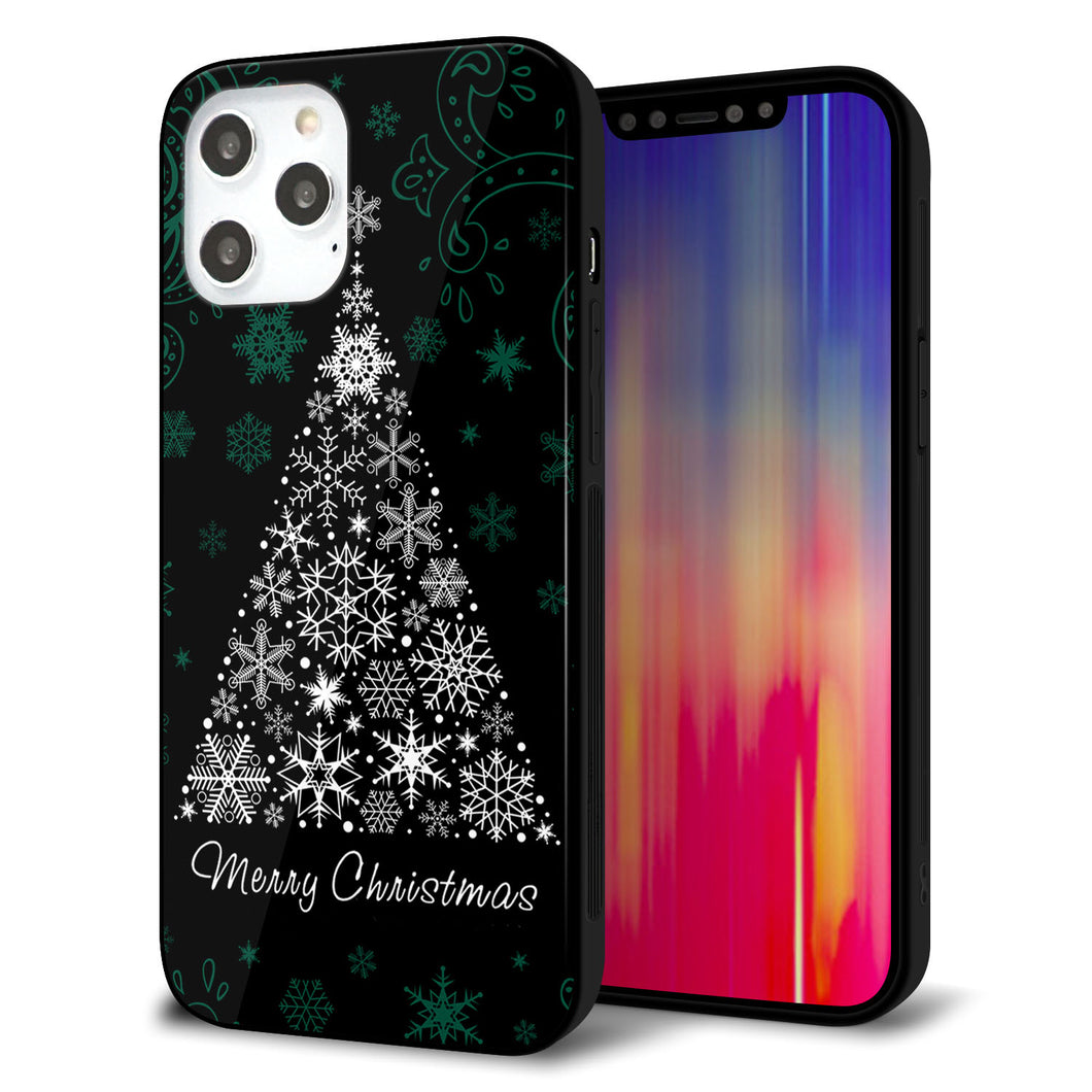 iPhone12 Pro Max 強化ガラス＆TPUスマホケース ガラプリ【XA808 聖なるツリー】