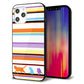 iPhone12 Pro Max 強化ガラス＆TPUスマホケース ガラプリ【YA887 ストライプネコ01】