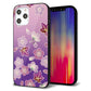 iPhone12 Pro Max 強化ガラス＆TPUスマホケース ガラプリ【YJ324 和柄 桜 もみじ】
