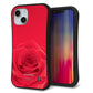 iPhone14 スマホケース 「SEA Grip」 グリップケース Sライン 【395 赤いバラ】 UV印刷