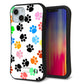 iPhone14 スマホケース 「SEA Grip」 グリップケース Sライン 【1108 あしあとカラフル】 UV印刷