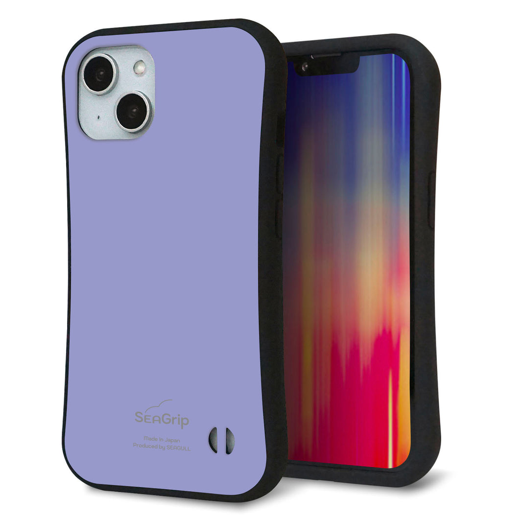 iPhone14 スマホケース 「SEA Grip」 グリップケース Sライン 【KM900 パステルカラー(パステルブルー)】 UV印刷