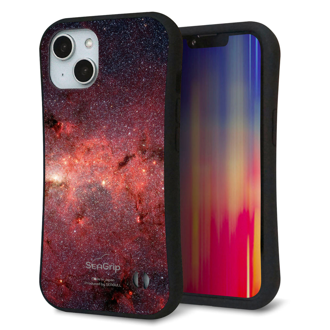 iPhone14 スマホケース 「SEA Grip」 グリップケース Sライン 【KM923 Galaxias Red】 UV印刷