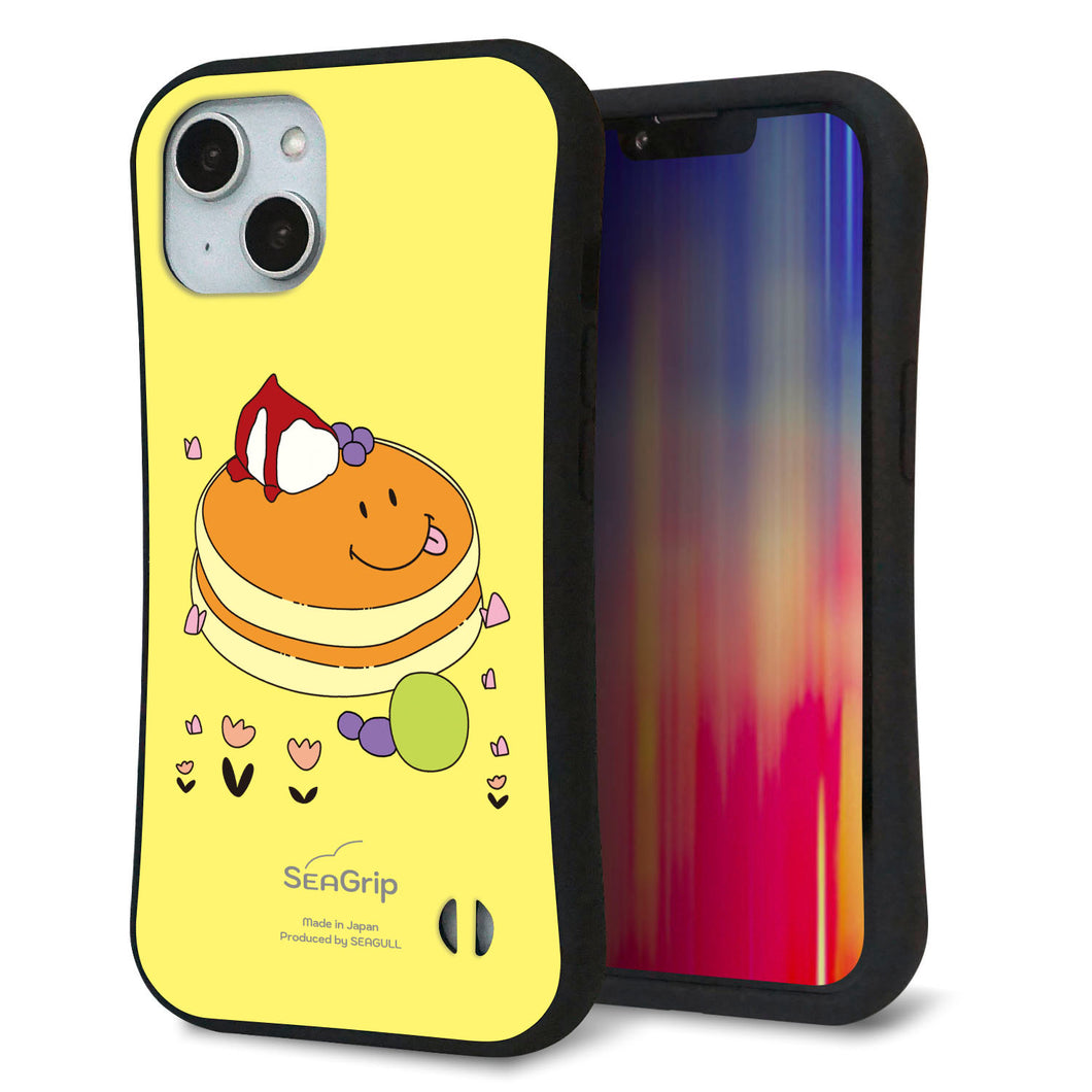 iPhone14 スマホケース 「SEA Grip」 グリップケース Sライン 【MA901 パンケーキ】 UV印刷