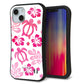 iPhone14 スマホケース 「SEA Grip」 グリップケース Sライン 【SC879 ハワイアンアロハホヌ（ピンク）】 UV印刷