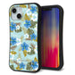 iPhone14 スマホケース 「SEA Grip」 グリップケース Sライン 【SC883 ハワイアンアロハレトロ（ブルー）】 UV印刷