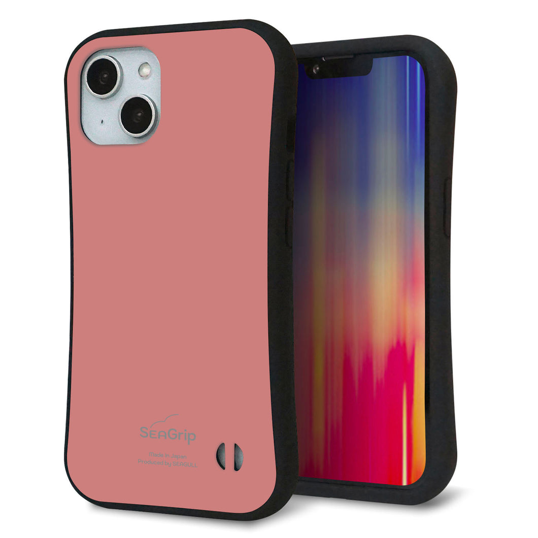 iPhone14 スマホケース 「SEA Grip」 グリップケース Sライン 【TA021 レトロピンク】 UV印刷
