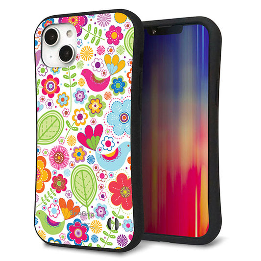 iPhone14 Plus スマホケース 「SEA Grip」 グリップケース Sライン 【477 幸せな絵】 UV印刷