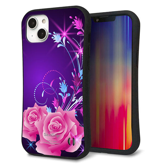 iPhone14 Plus スマホケース 「SEA Grip」 グリップケース Sライン 【1177 紫色の夜】 UV印刷