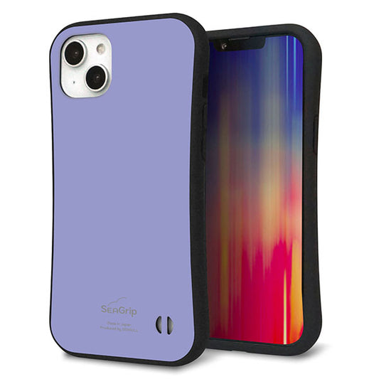 iPhone14 Plus スマホケース 「SEA Grip」 グリップケース Sライン 【KM900 パステルカラー(パステルブルー)】 UV印刷