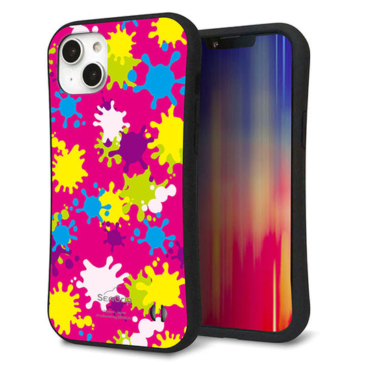 iPhone14 Plus スマホケース 「SEA Grip」 グリップケース Sライン 【MA876 ペイントピンク】 UV印刷