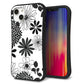iPhone14 Plus スマホケース 「SEA Grip」 グリップケース Sライン 【SC912 花柄モノトーン 01】 UV印刷