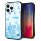 iPhone14 Pro Max スマホケース 「SEA Grip」 グリップケース Sライン 【AG888 ネコ積もり 水色】 UV印刷