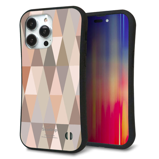 iPhone14 Pro Max スマホケース 「SEA Grip」 グリップケース Sライン 【MG800 くすみピンク】 UV印刷