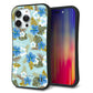 iPhone14 Pro Max スマホケース 「SEA Grip」 グリップケース Sライン 【SC883 ハワイアンアロハレトロ（ブルー）】 UV印刷