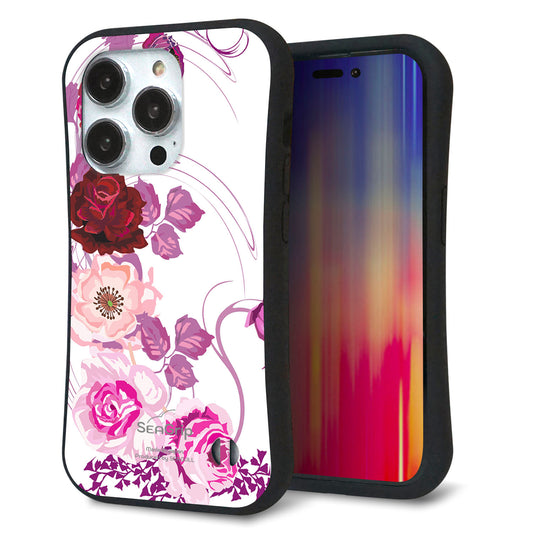 iPhone14 Pro スマホケース 「SEA Grip」 グリップケース Sライン 【116 ６月のバラ】 UV印刷