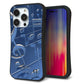 iPhone14 Pro スマホケース 「SEA Grip」 グリップケース Sライン 【286 3D 音符】 UV印刷