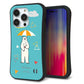 iPhone14 Pro スマホケース 「SEA Grip」 グリップケース Sライン 【FD831 アニマルサマー シロクマ】 UV印刷