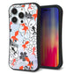 iPhone14 Pro スマホケース 「SEA Grip」 グリップケース Sライン 【HA216 金魚 花柄 グレー 】 UV印刷