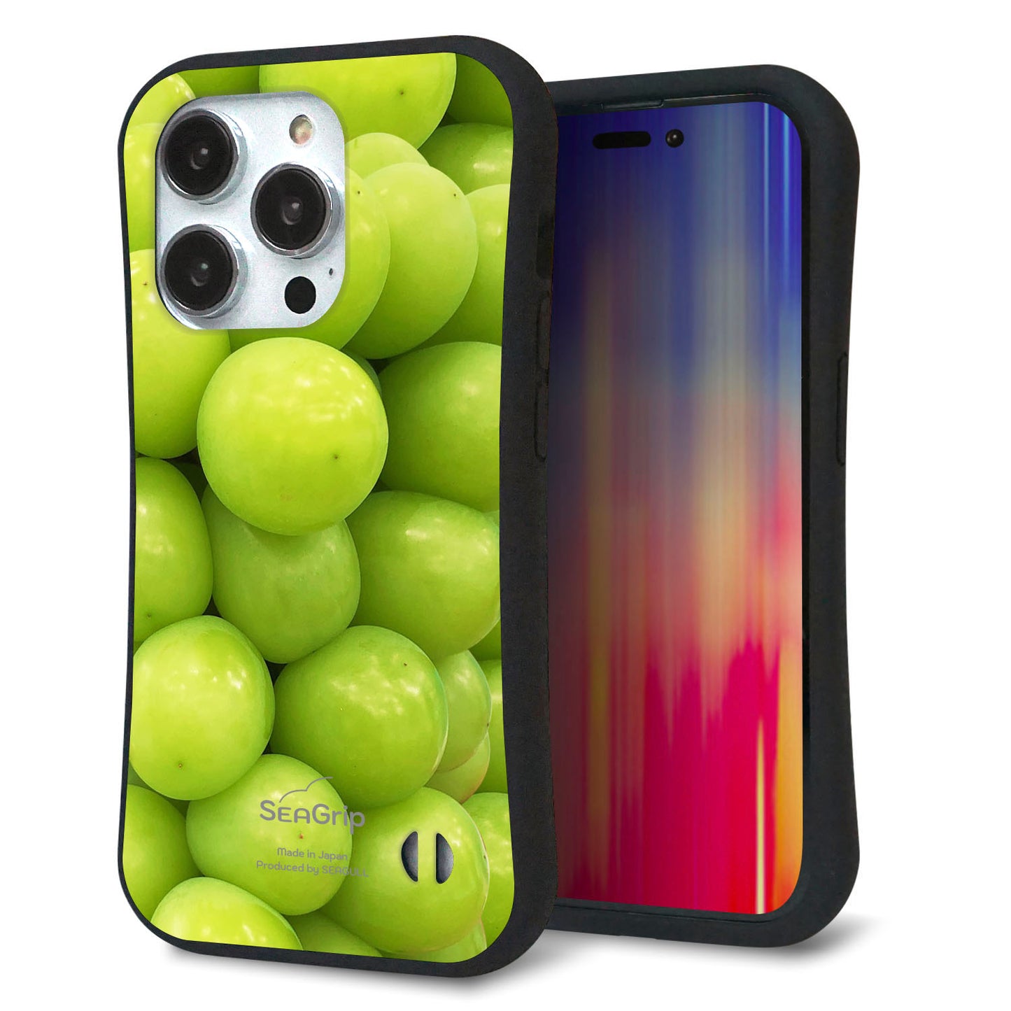 iPhone14 Pro スマホケース 「SEA Grip」 グリップケース Sライン 【MA880 マスカット】 UV印刷