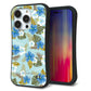 iPhone14 Pro スマホケース 「SEA Grip」 グリップケース Sライン 【SC883 ハワイアンアロハレトロ（ブルー）】 UV印刷