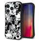 iPhone14 Pro スマホケース 「SEA Grip」 グリップケース Sライン 【SC913 花柄モノトーン 02】 UV印刷