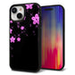 iPhone15 強化ガラス＆TPUスマホケース ガラプリ【019 桜クリスタル】