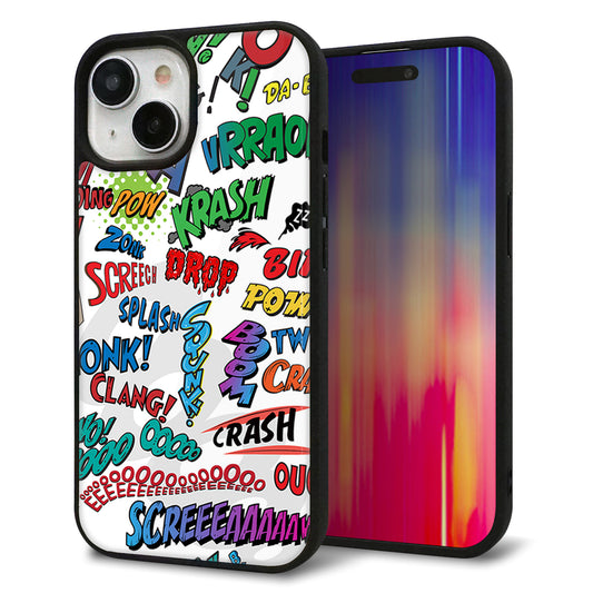 iPhone15 強化ガラス＆TPUスマホケース ガラプリ【271 アメリカン キャッチコピー】