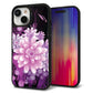 iPhone15 強化ガラス＆TPUスマホケース ガラプリ【564 3Dフラワー】