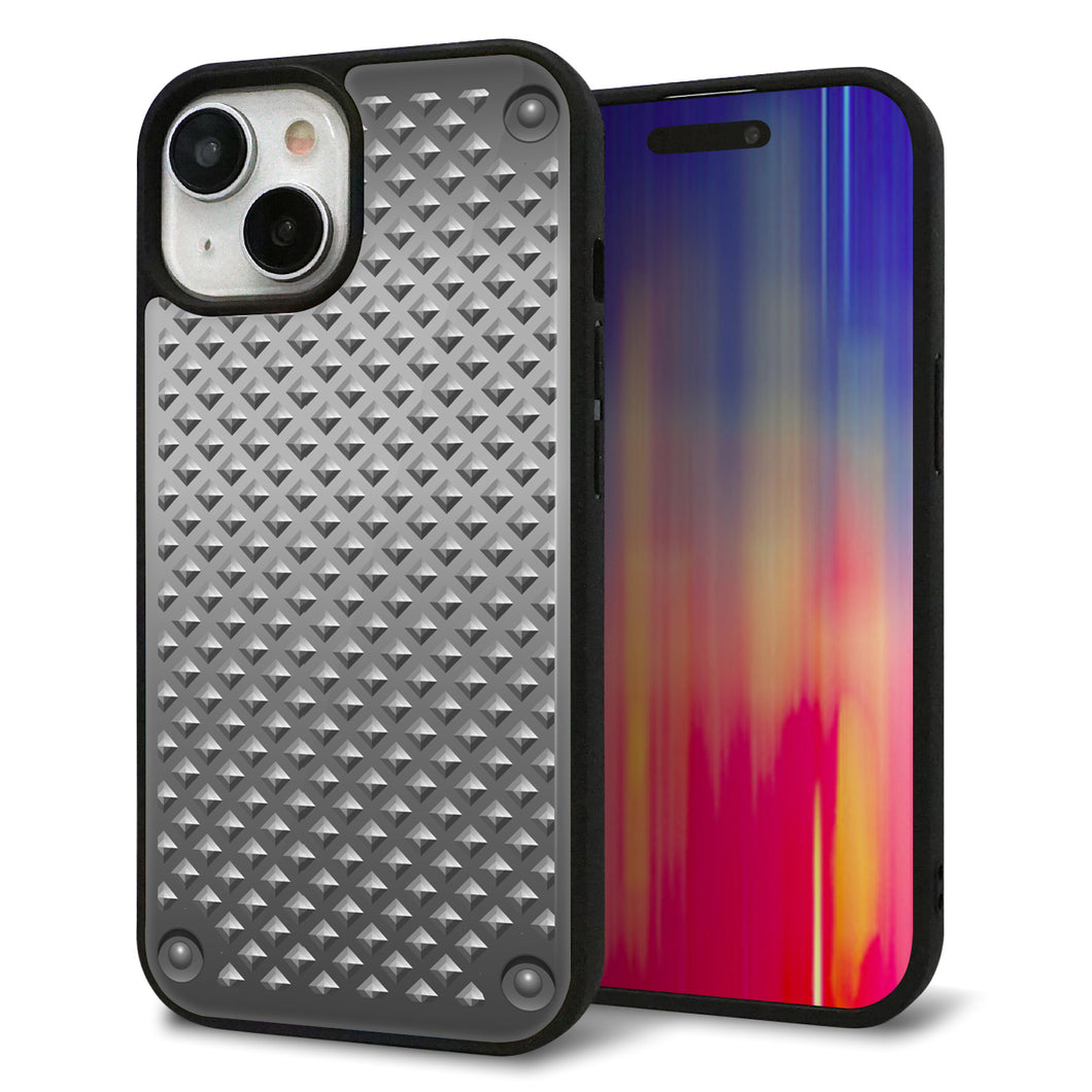 iPhone15 強化ガラス＆TPUスマホケース ガラプリ【570 スタックボード】