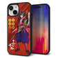 iPhone15 強化ガラス＆TPUスマホケース ガラプリ【AB807 真田幸村 イラストと家紋】