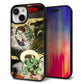 iPhone 15 強化ガラス＆TPUスマホケース ガラプリ【HA238 風神雷神 和柄】