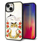 iPhone15 強化ガラス＆TPUスマホケース ガラプリ【HA251 虎と鶴】